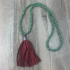 Wooden Beads Tassel Necklace - Done by Lemon 
