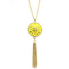 Enamel Tassel Necklace - Done by Lemon jewelry