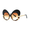 Red Stripe Butterfly Glasses - Done by Lemon Sunglasses