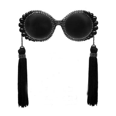 Retro Pearl Tassel Sunglasses - Done by Lemon 