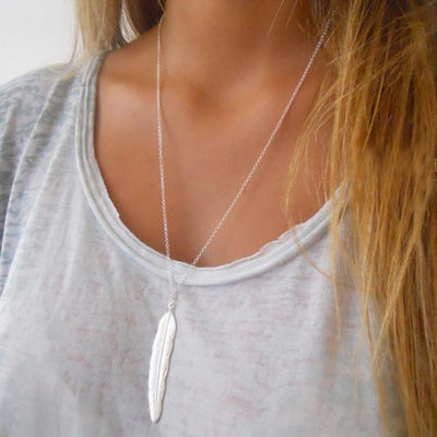 Feather Drop Necklace - Done by Lemon necklace