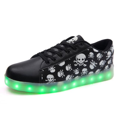 LED Skull Party Shoes - Done by Lemon shoes