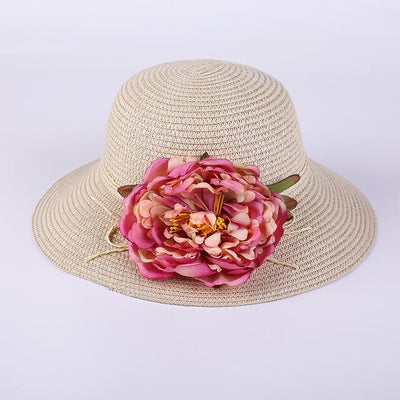 Woven Flower Summer Hat - Done by Lemon Hat
